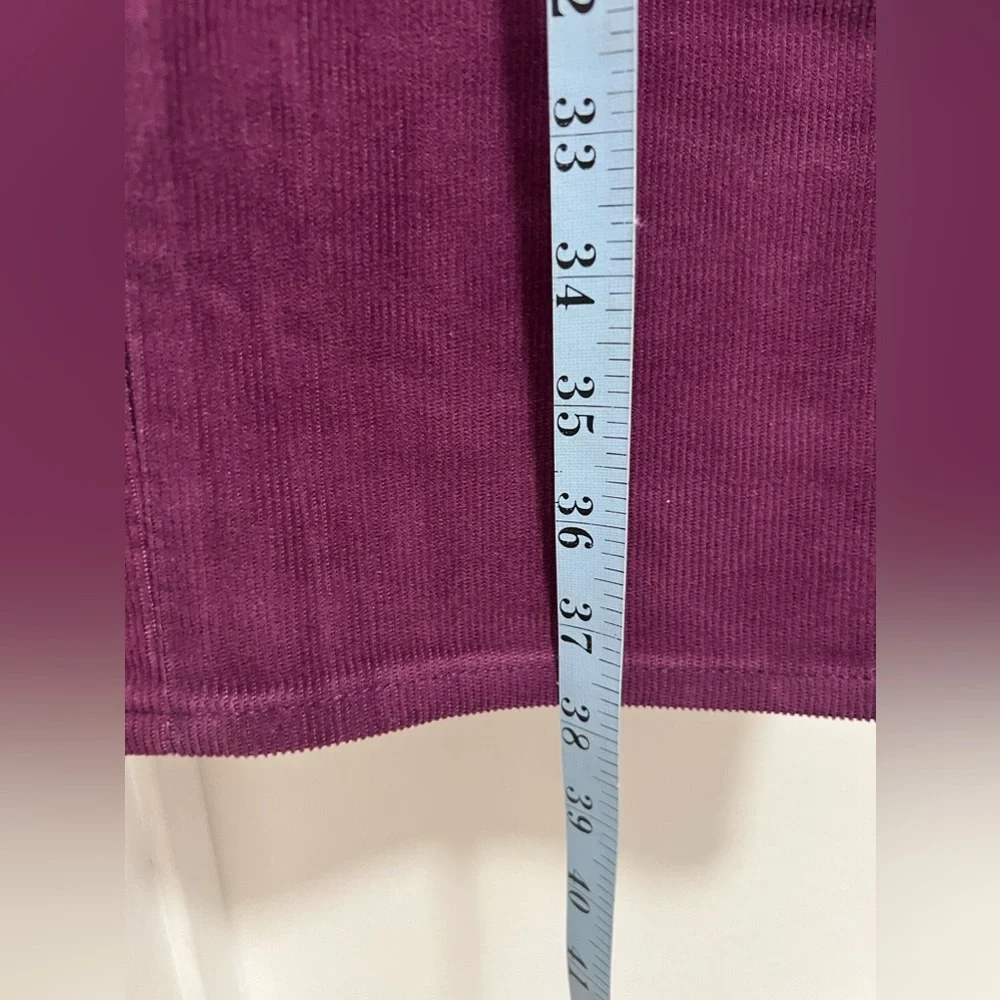 NWT LEVI’S Women Corduroy Burgundy Pants - Picture 11 of 12